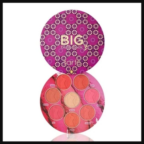 Tarte Big Blush Book 3 Palette Blushes and Highlighter Limited Edition NEW - Picture 1 of 3